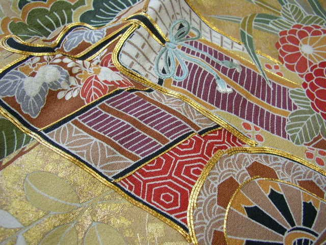 黒留袖レンタル2　（京友禅道長雲取りに御所車）6