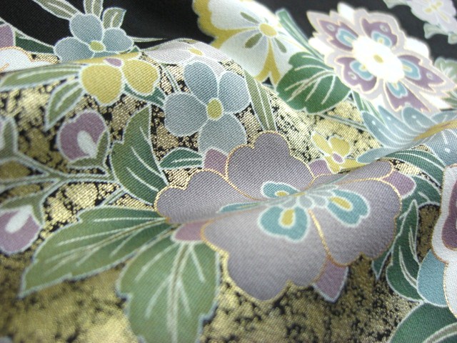 黒留袖レンタル31　（京友禅黒留袖典麗舞鶴文）7