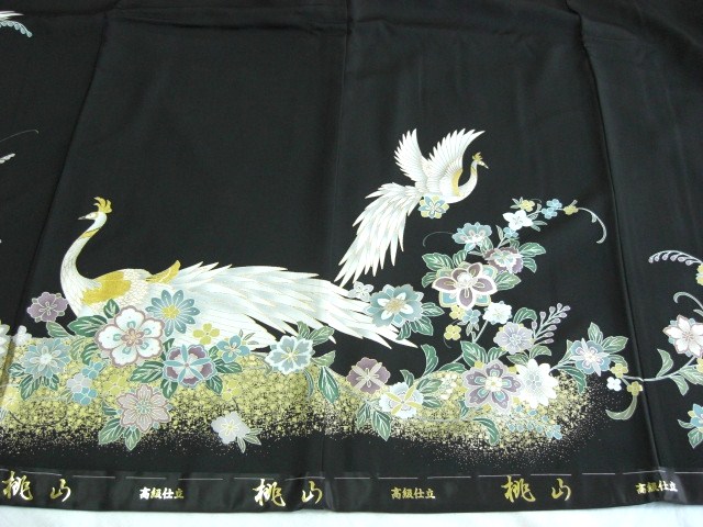 黒留袖レンタル31　（京友禅黒留袖典麗舞鶴文）8