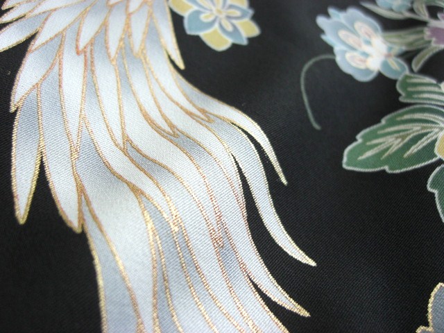 黒留袖レンタル31　（京友禅黒留袖典麗舞鶴文）9